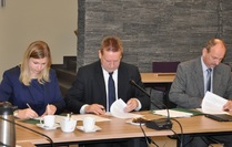 Podpisanie umowy z burmistrzem Kościerzyny